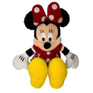 Disney Parks Minnie Mouse Classic Push 19" Red Polka Dot Dress Yellow Shoes